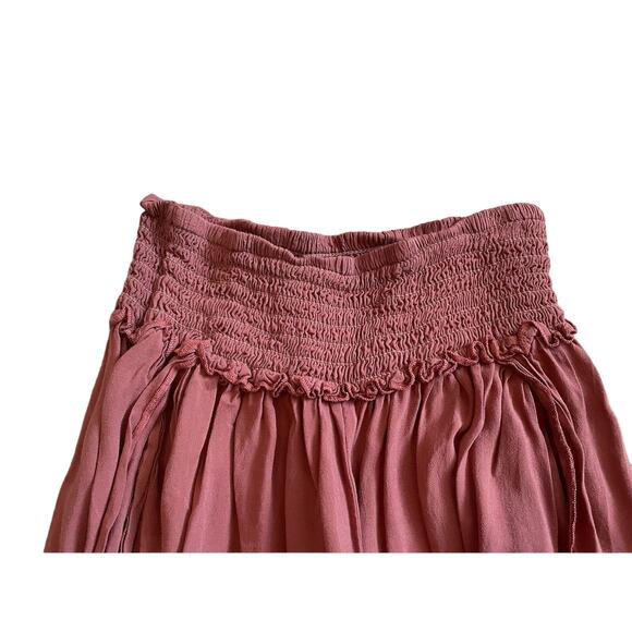 Elan 2 Pc Beach Swim Slit Flowy Pants and Tube Top Cover Up Set Sz S - Picture 3 of 9